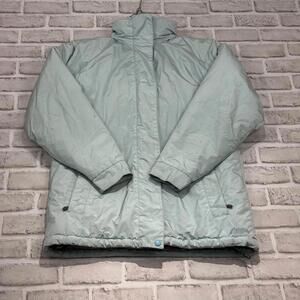 MEC Ski Jacket Women's Size XS Hooded Light Blue‎ Nylon Coated Winter